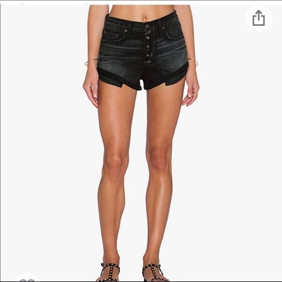 Rag & Bone Revolve Marilyn Fly Short in Blackhawk sz 27 - Picture 1 of 8